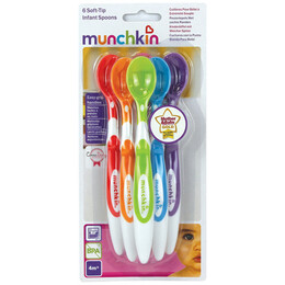 Munchkin Soft Tip Spoons Κουταλάκια 6Τμχ 4m+ 11003