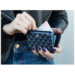 Ogon Πορτοφόλι & Θήκη Καρτών / Quilted Button Navy Blue