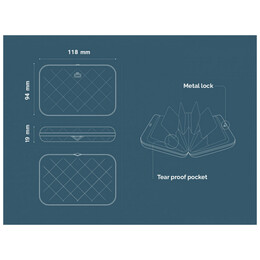 Ogon Πορτοφόλι & Θήκη Καρτών / Quilted Button Navy Blue