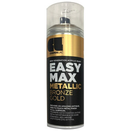 Σπρέι Βαφής Ακρυλικό Cosmos Lac Easy Max Metallic Bronze Gold 400ml No 902