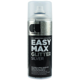 Σπρέι Βαφής Ακρυλικό Cosmos Lac Easy Max Glitter Silver 400ml No 910