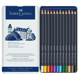 Ξυλομπογιές Faber Castell Goldfaber 12 Χρωμάτων 114712 - METAL