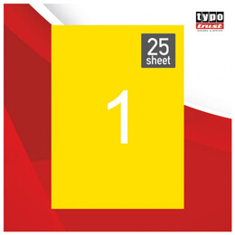 Ετικέτες ΚΙΤΡΙΝΕΣ TYPOTRUST 25 ΦΥΛΛΩΝ 210 X 297 mm (25 ετικ)