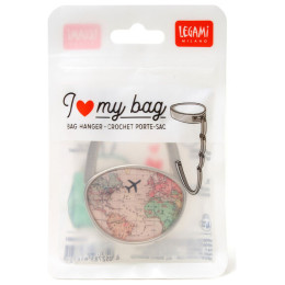 Legami Κρεμάστρα Για Τσάντες - I Love My Bag - Bag Hanger Map VHANG0001