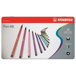 Μαρκαδόροι Stabilo 6830-6 METAL Σετ 30τμχ