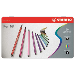 Μαρκαδόροι Stabilo 6850-6 METAL Σετ 50τμχ
