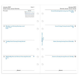 Metropol Zip Personal Organiser Navy 026982