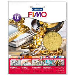 Fimo Leaf Metal Gold Staedtler Σετ 10τμχ 8781-11