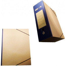 Κουτί Με Λάστιχο Οικολογικό 26x36 12εκ Ράχη Μπλε