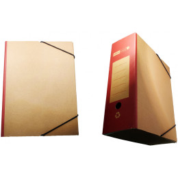 Κουτί Με Λάστιχο Οικολογικό 26x36 12εκ Ράχη Κόκκινο