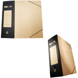 Κουτί Με Λάστιχο Οικολογικό 26x36 12εκ Ράχη Μαύρο