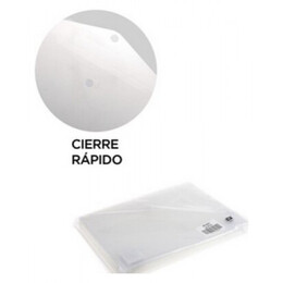 Φάκελος Κουμπί Χράτς-Velcro Α4 MP Διάφανος PC021