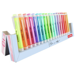 Μαρκαδόροι Υπογράμμισης Stabilo Swing Deskset 18 Χρωμάτων