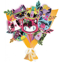 Arts & Crafts Scratch Bouquet - Kitty 60744