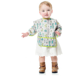 Bumkins Αδιάβροχη Σαλιάρα - Ποδιά με Μανίκια - Sleeved Bib Cacti - 3307111