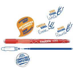 Στυλό Carioca Oops Erasable 43040 Κόκκινο