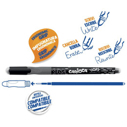 Στυλό Carioca Oops Erasable 43040 Μαύρο