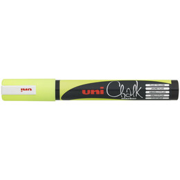 Μαρκαδόρος Υγρής Κιμωλίας Uni Chalk Marker PWE-5M Fluo Yellow