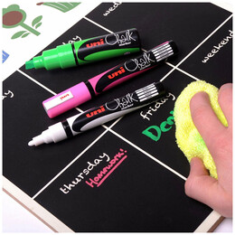 Μαρκαδόρος Υγρής Κιμωλίας Uni Chalk Marker PWE-5M White