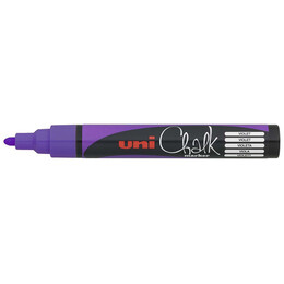 Μαρκαδόρος Υγρής Κιμωλίας Uni Chalk Marker PWE-5M Violet