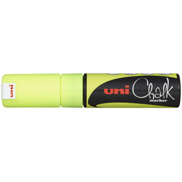 Μαρκαδόρος Υγρής Κιμωλίας Uni Chalk Marker PWE-8K Fluo Yellow
