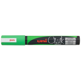 Μαρκαδόρος Υγρής Κιμωλίας Uni Chalk Marker PWE-5M Fluo Green