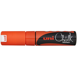 Μαρκαδόρος Υγρής Κιμωλίας Uni Chalk Marker PWE-8K Fluo Orange