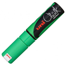 Μαρκαδόρος Υγρής Κιμωλίας Uni Chalk Marker PWE-8K Fluo Green