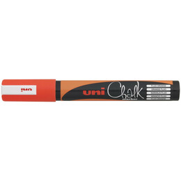 Μαρκαδόρος Υγρής Κιμωλίας Uni Chalk Marker PWE-5M Fluo Orange