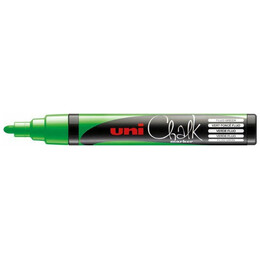 Μαρκαδόρος Υγρής Κιμωλίας Uni Chalk Marker PWE-5M Fluo Green