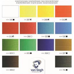 Κασετίνα Talens Van Gogh Inspiration Box 14 Χρώματα 40ml + Αξεσουάρ