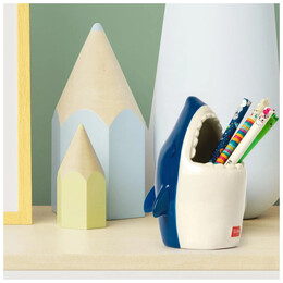 Μολυβοθήκη Legami από Κεραμικό Υλικό Desk Friends - Shark PHS0002