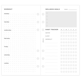 Filofax Wellness Trackers Refill Pack Personal 132688