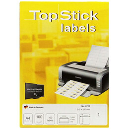 Αυτοκόλλητες Ετικέτες Topstick Α4 210x297mm No 8720