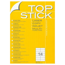 Αυτοκόλλητες Ετικέτες Topstick 105x42.3mm No 8714