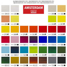 Σετ Ακρυλικά Χρώματα Royal Talens Amsterdam All Acrylics Standard 20ml 36τμχ