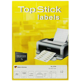 Αυτοκόλλητες Ετικέτες Topstick 70x67.7mm No 8709