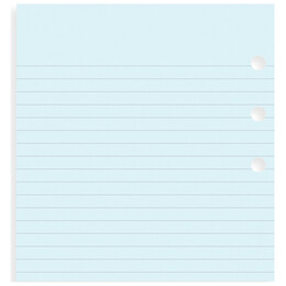 Ανταλλακτικά Φύλλα Personal Filofax Μπλε Ριγέ Σημειώσεων 133001