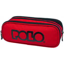 Κασετίνα Polo Οβάλ Triple Κόκκινο 9-37-005-3000