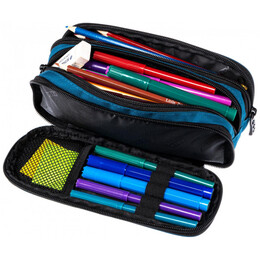 Κασετίνα Polo Οβάλ Triple Μπλε 9-37-005-5401