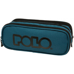 Κασετίνα Polo Οβάλ Triple Μπλε 9-37-005-5401