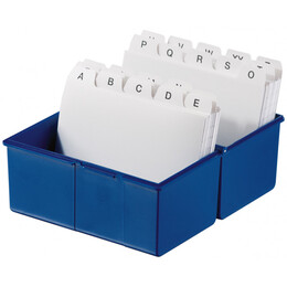 Καρτελοθήκη Han Α6 Κλειστή Για 400 Κάρτες Μπλε 16,5 Χ 9,5 Χ 12,8 ΕΚ