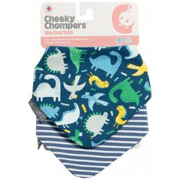 Cheeky Chompers Σαλιάρες Dino & Stripes - 2 τεμάχια - 88788
