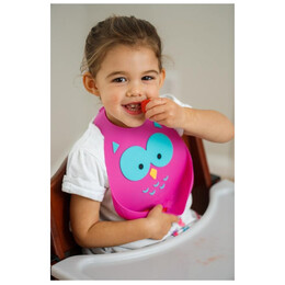 Σαλιάρα Σιλικόνης MakeMyDay Owl 70110