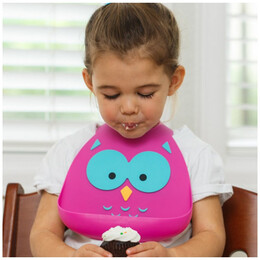 Σαλιάρα Σιλικόνης MakeMyDay Owl 70110