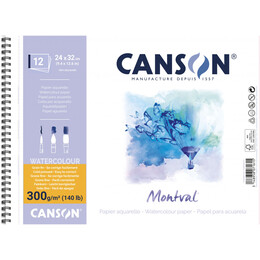 Μπλοκ Canson  Montval Aqua Cold 300gr 24x32cm 12 Φύλλα