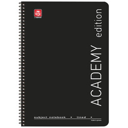 Τετράδιο Σπιράλ 4 Θεμ. Academy Α4 4534Α Μαύρο