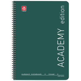 Τετράδιο Σπιράλ 3 Θεμ. Academy Β5 4523Α Πράσινο