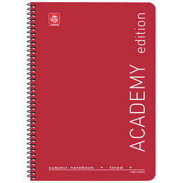 Τετράδιο Σπιράλ 5 Θεμ. Academy Β5 4525Α Κόκκινο