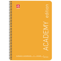 Τετράδιο Σπιράλ 5 Θεμ. Academy Α4 4535Α Κίτρινο